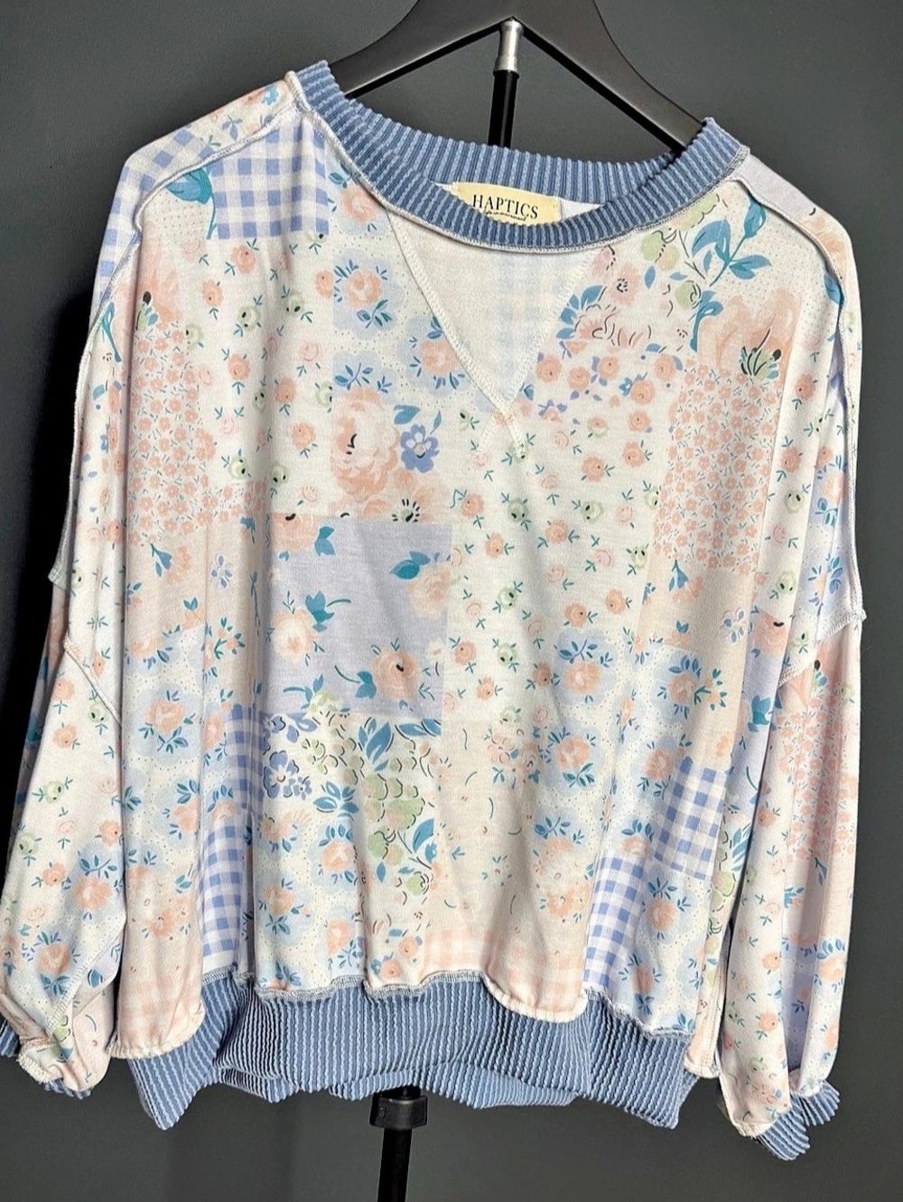 Haptics Floral Long Sleeve Top